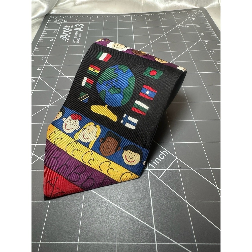 'Save the Children' Tie 100% Silk Men's 56" Neck Tie